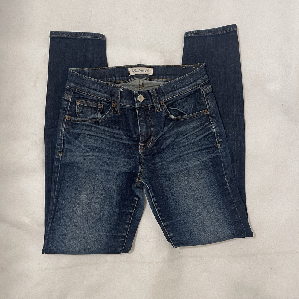 Madewell Women's Size 26 Skinny Skinny Jeans Blue Dark Wash EUC